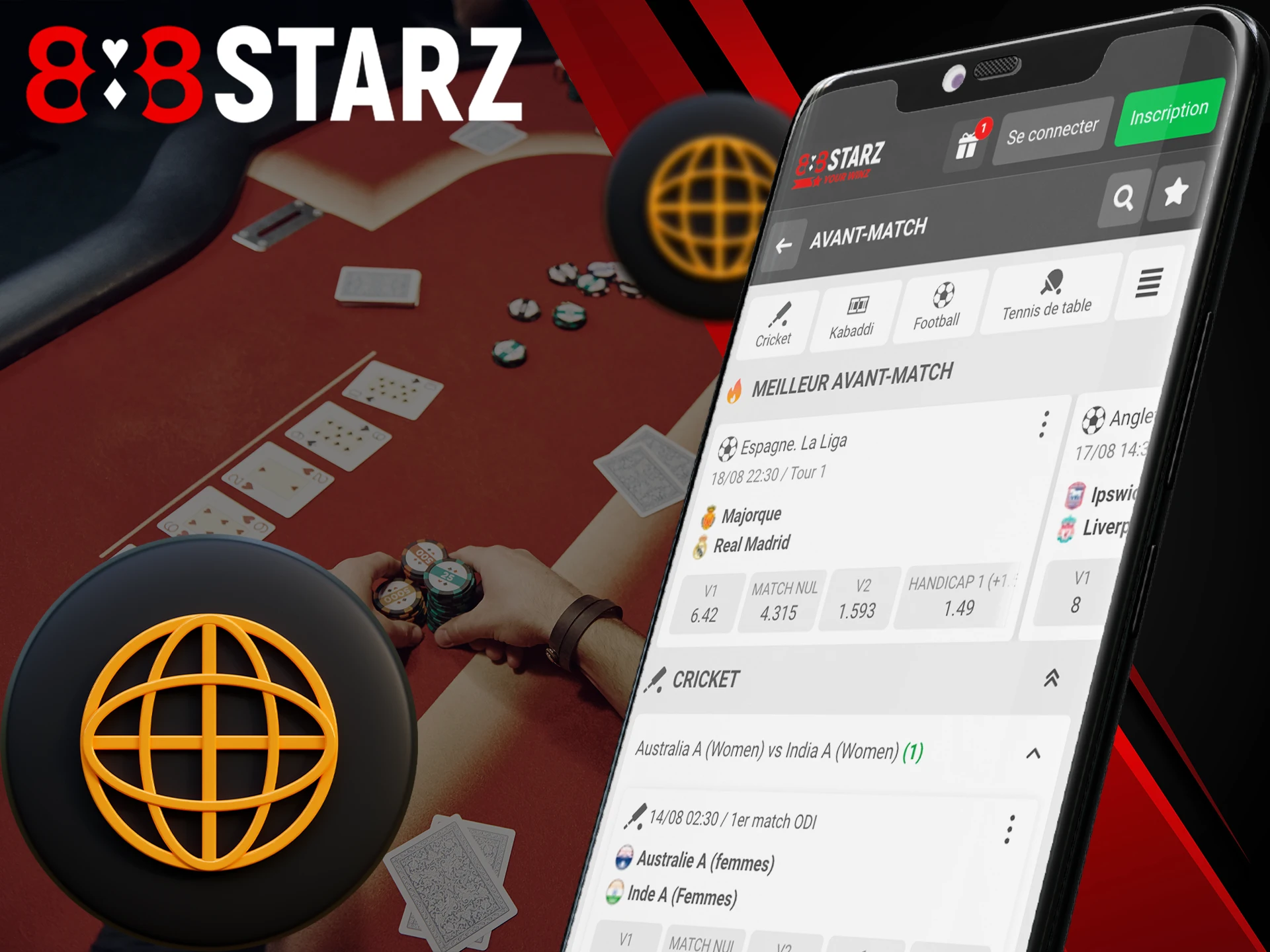 Try the mobile version of 888Starz.