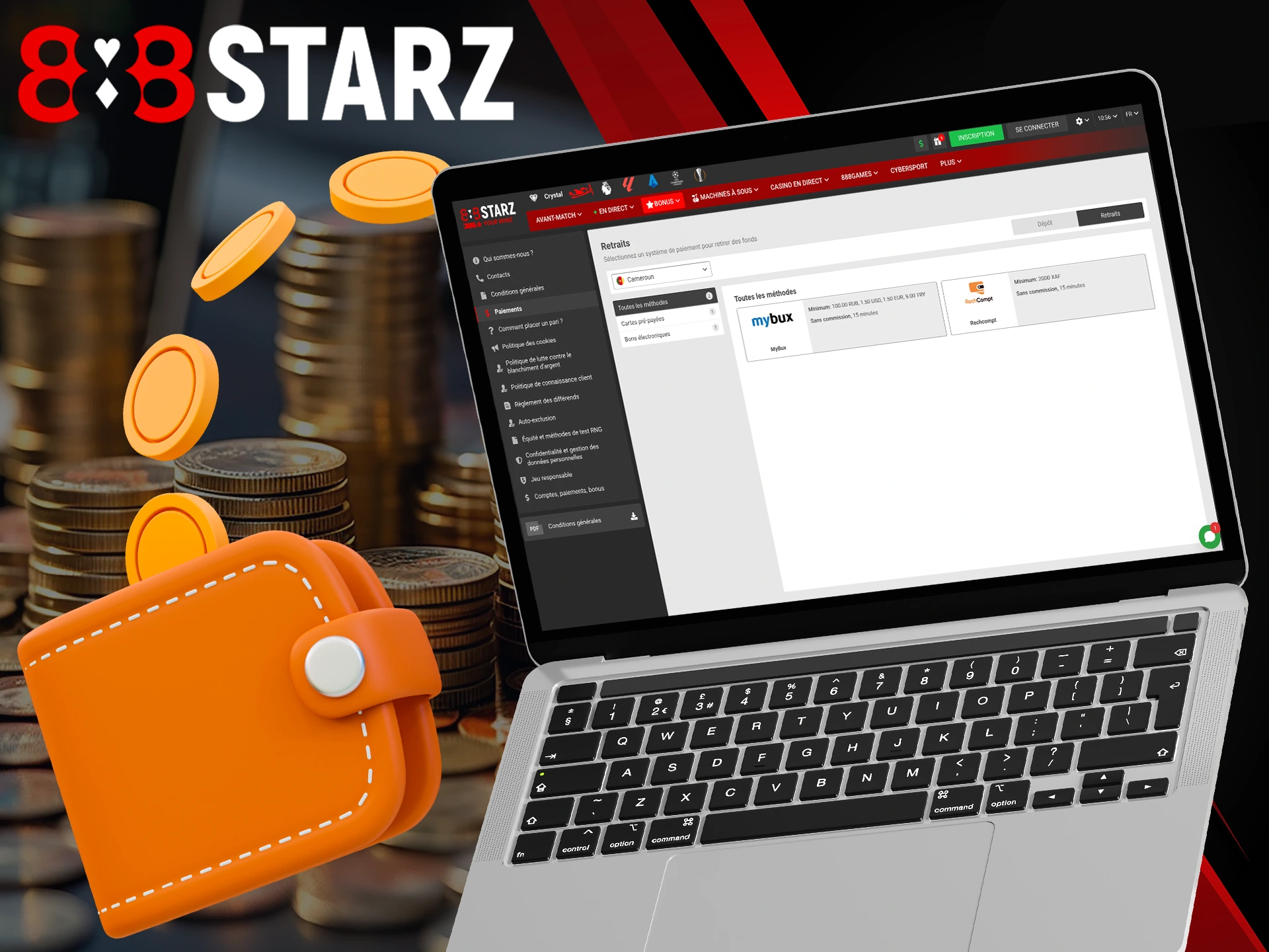 Find out how to withdraw a bonus at 888Starz.