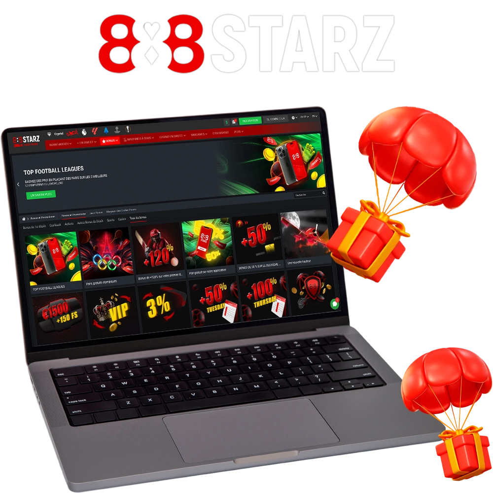 Choose your bonus and start playing at 888Starz.