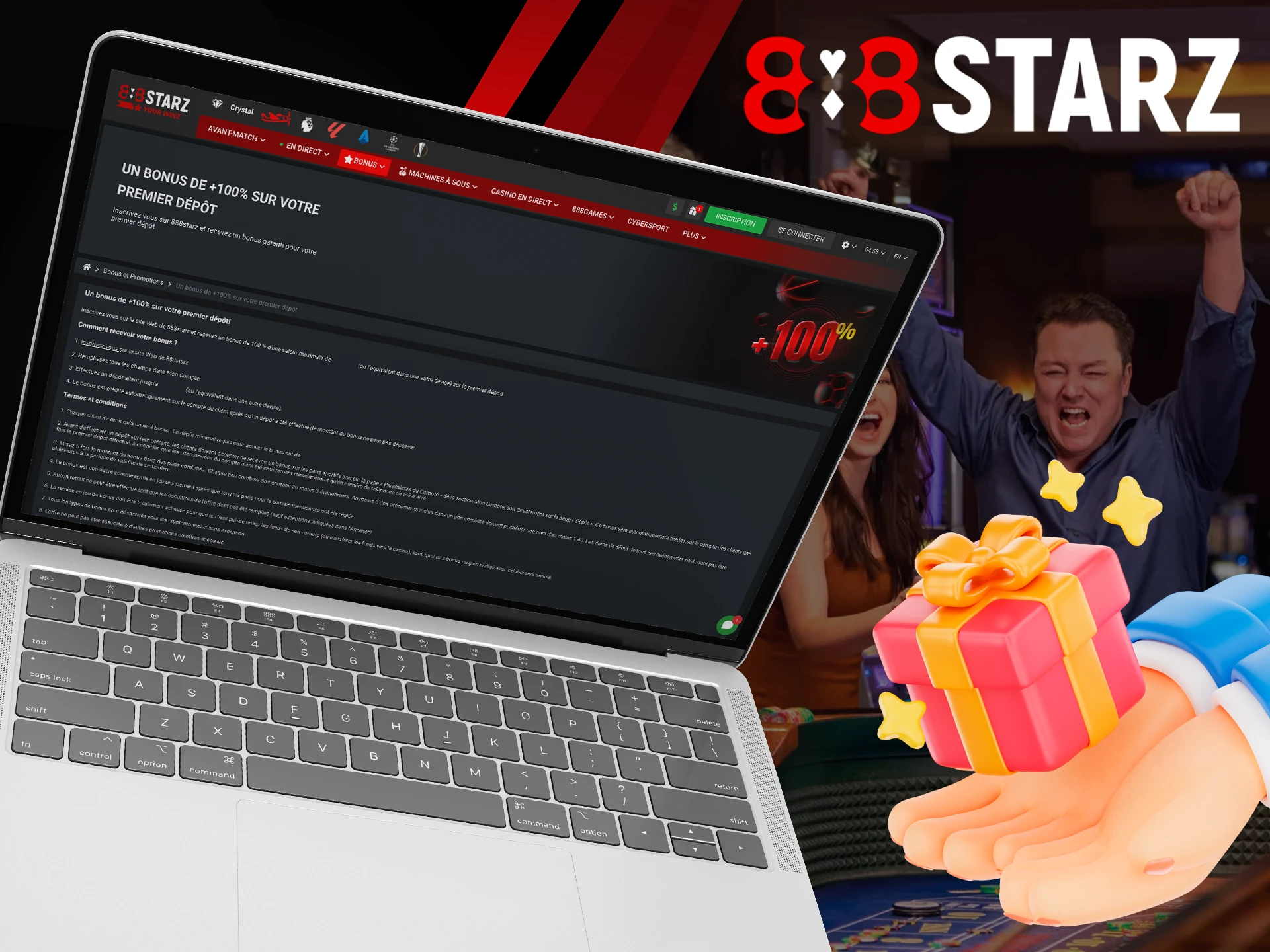 Get a bonus after making a deposit at 888Starz.