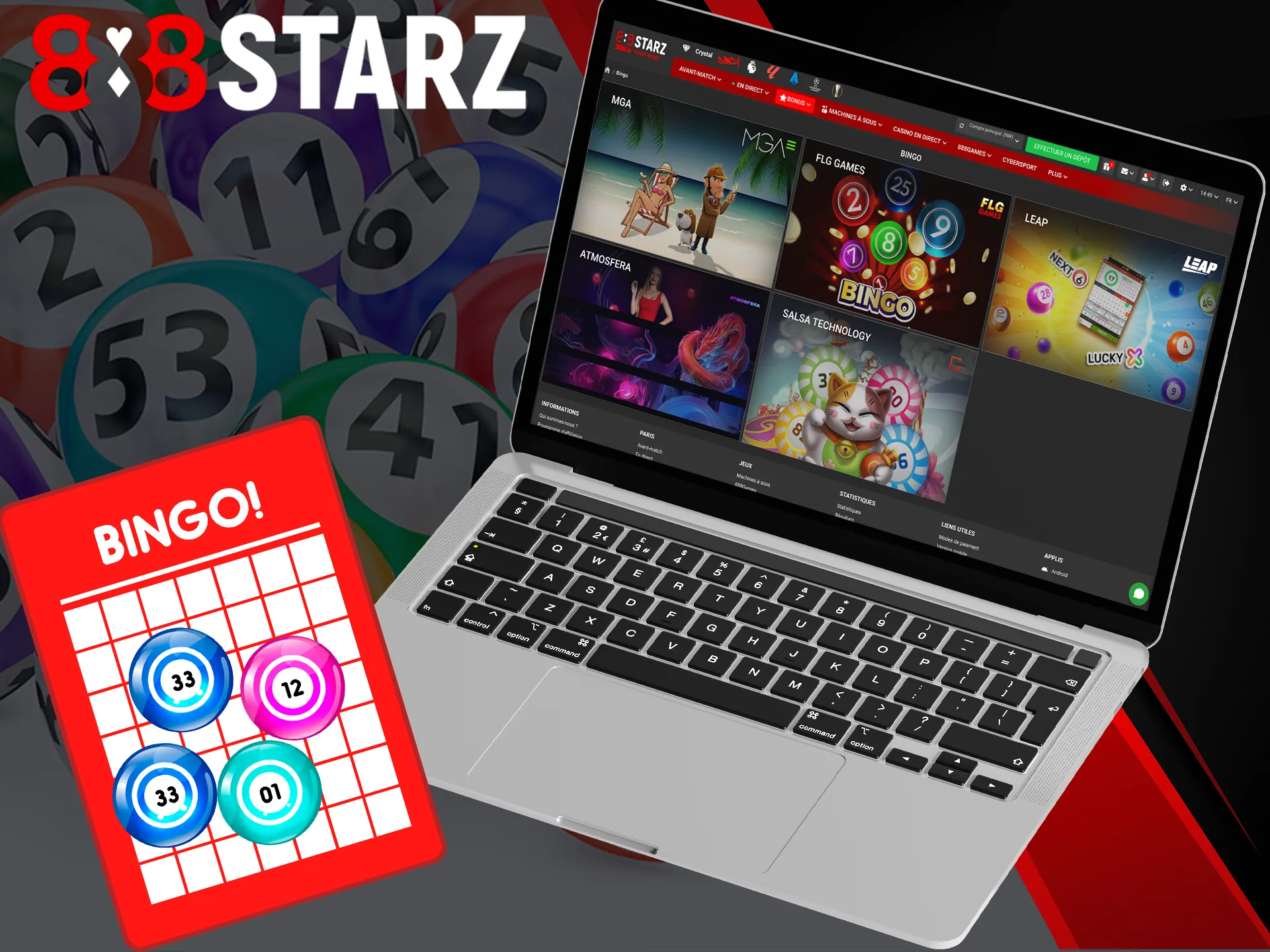 Win at bingo with 888Starz.