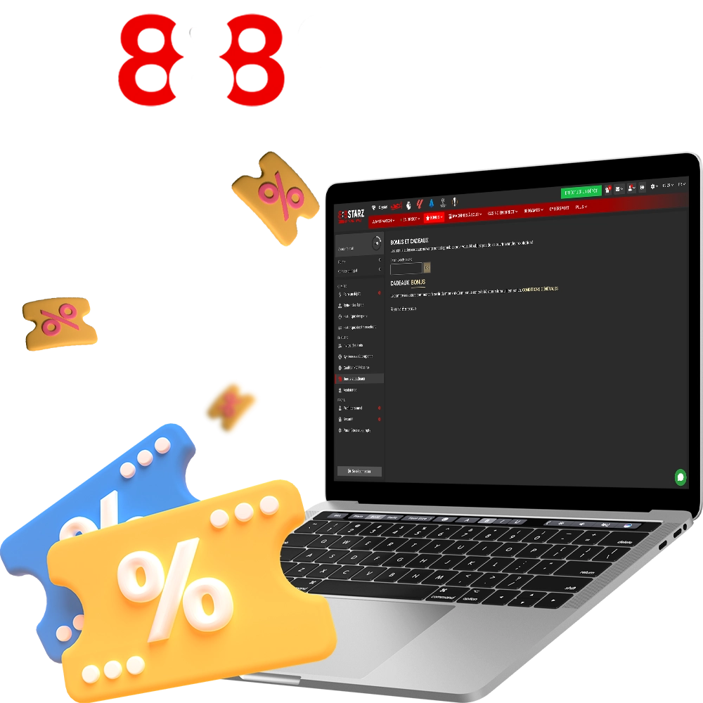 En savoir plus sur les codes promo de 888Starz.