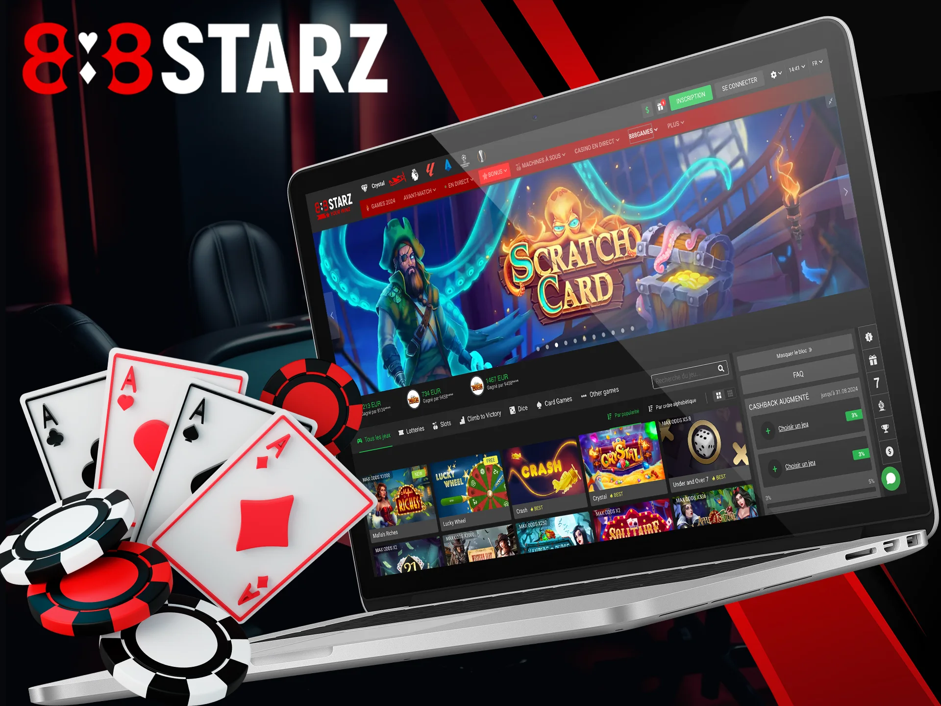 Découvrez les jeux de 888Starz.