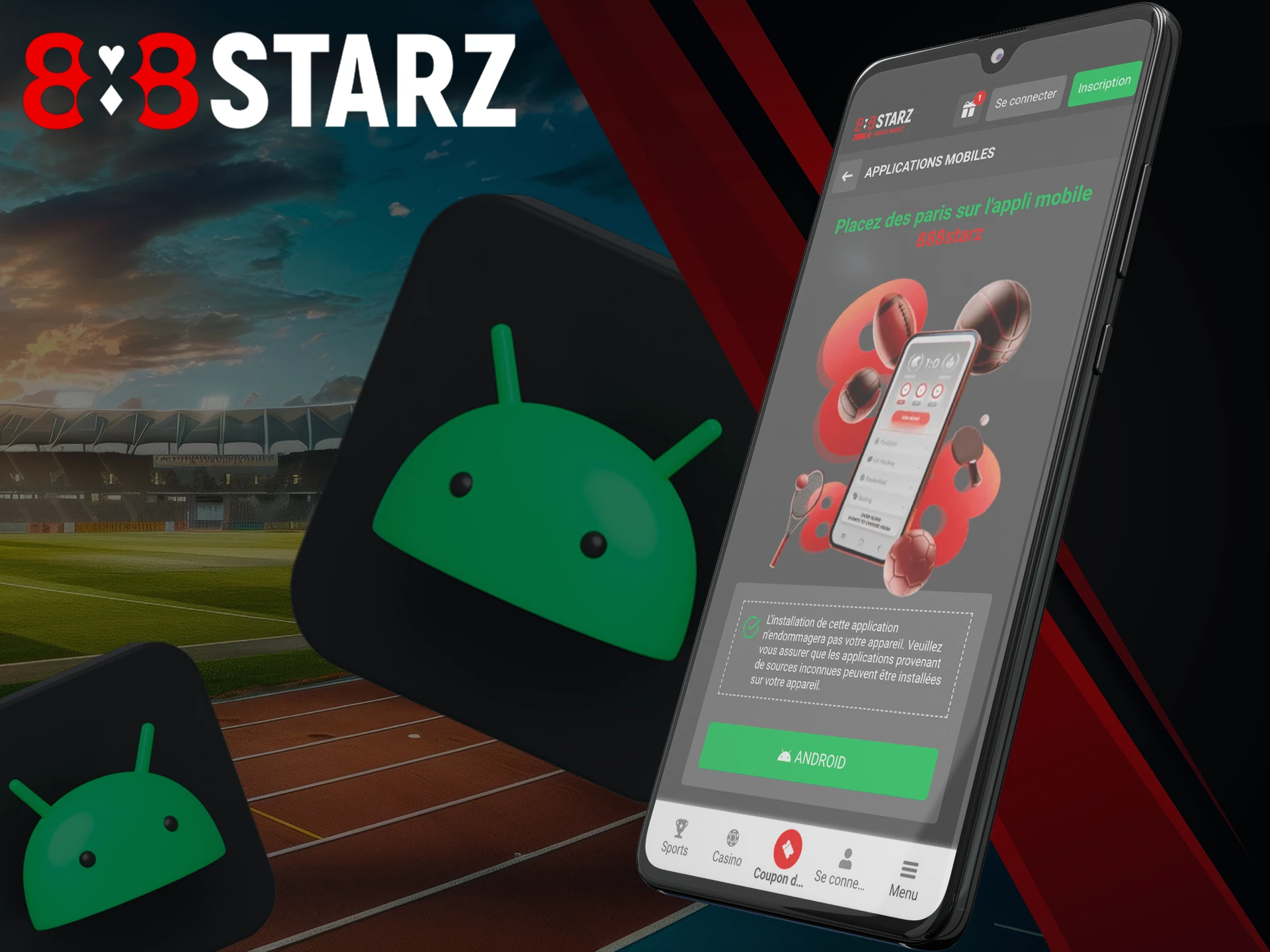 Installer et jouer à 888Starz sur Android.