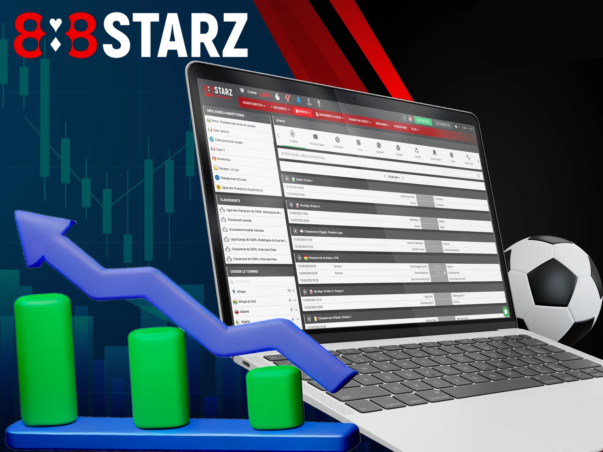 Retrouvez les statistiques et les résultats des matchs sur 888Starz.